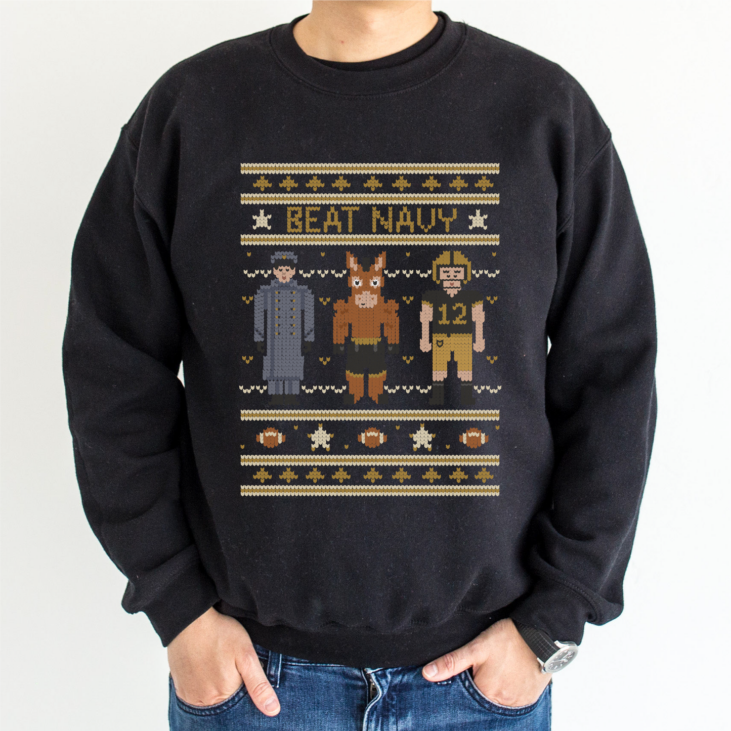 Beat Navy Fair Isle Sweatshirt