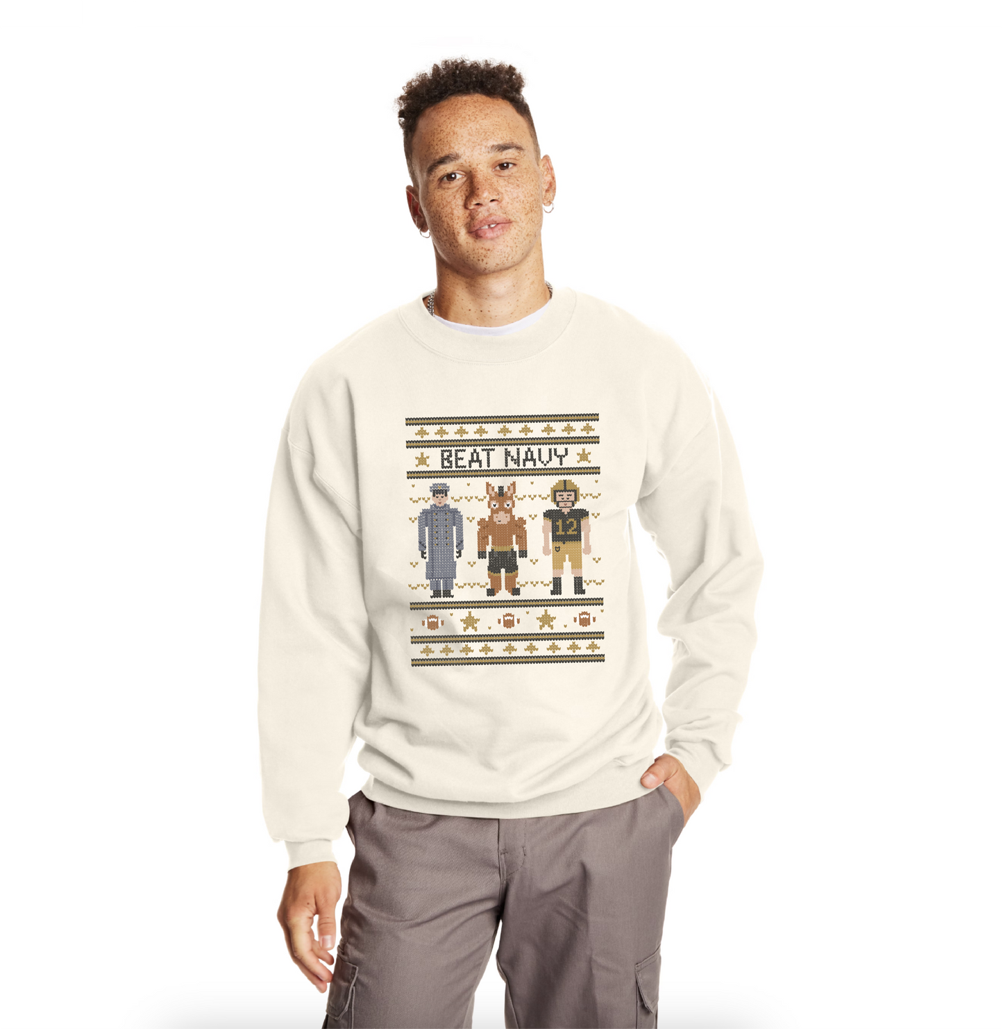 Beat Navy Fair Isle Sweatshirt