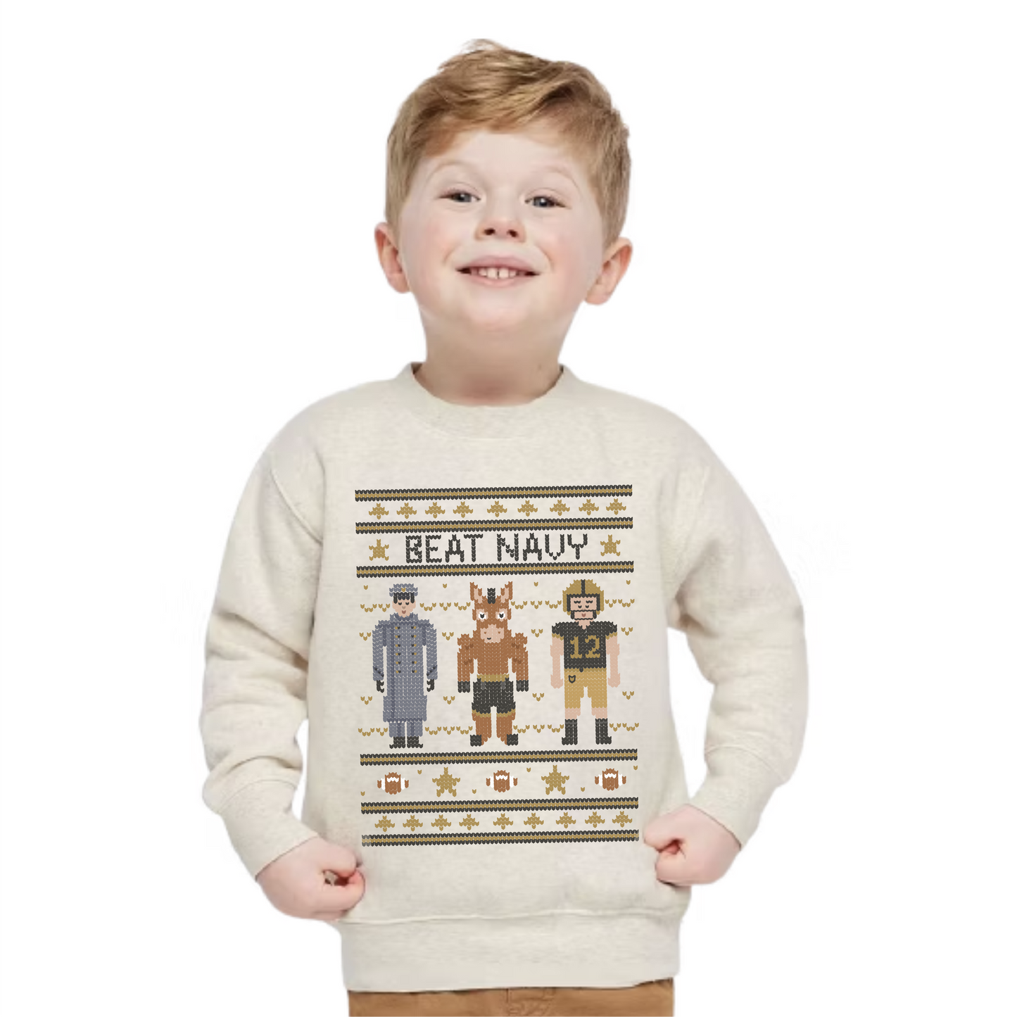 Beat Navy Fair Isle Sweatshirt