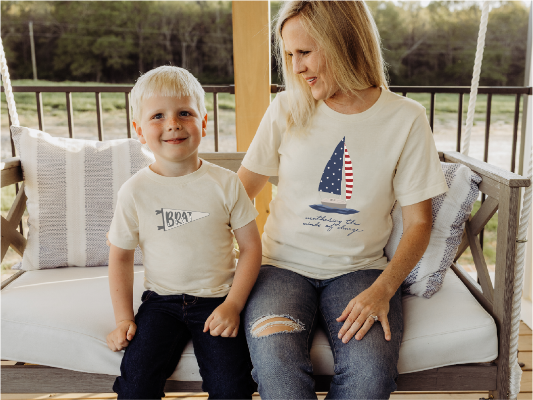 Military BRAT Pennant Tee