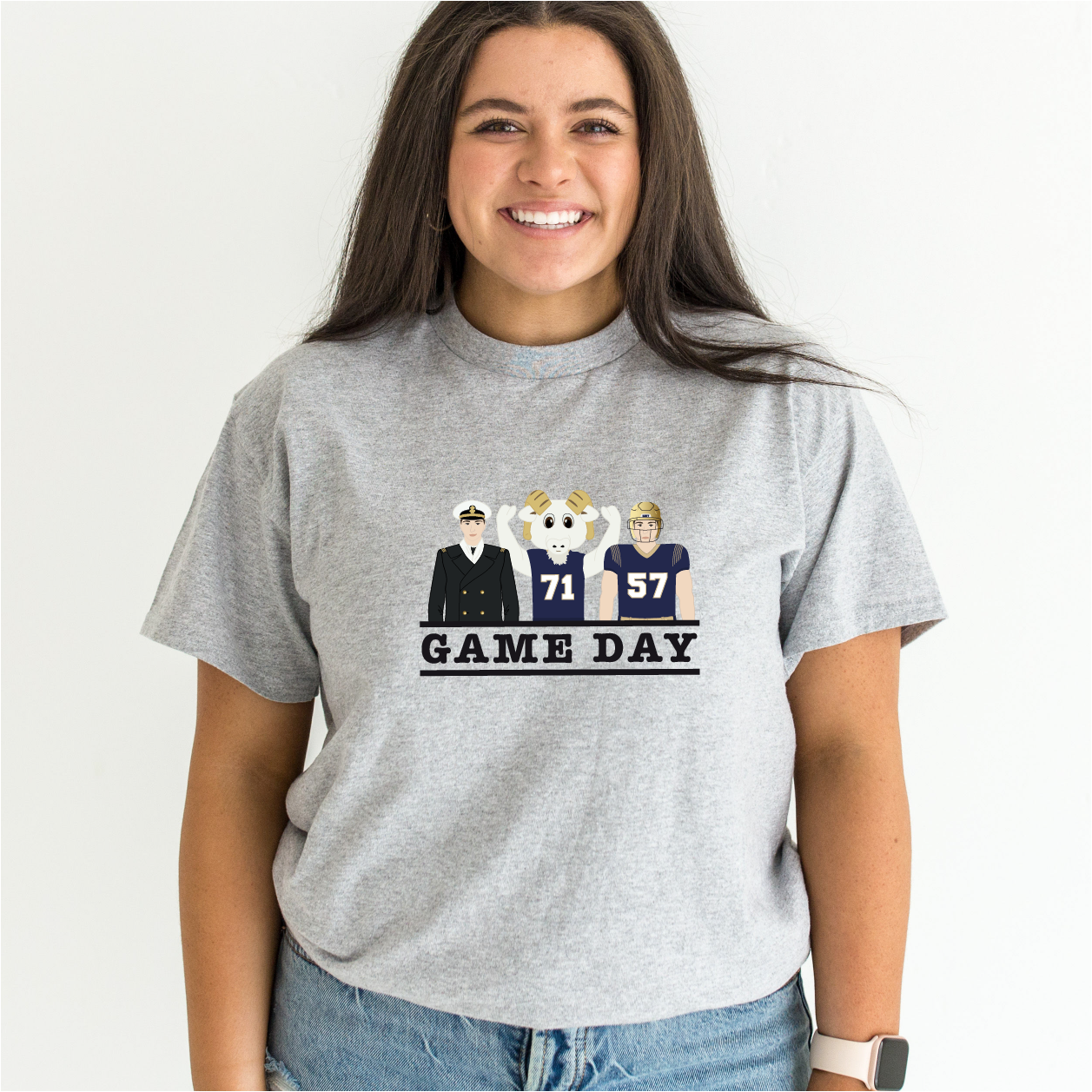 Navy Football Game Day Tshirt