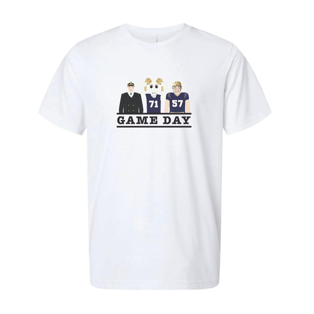 Navy Football Game Day Tshirt