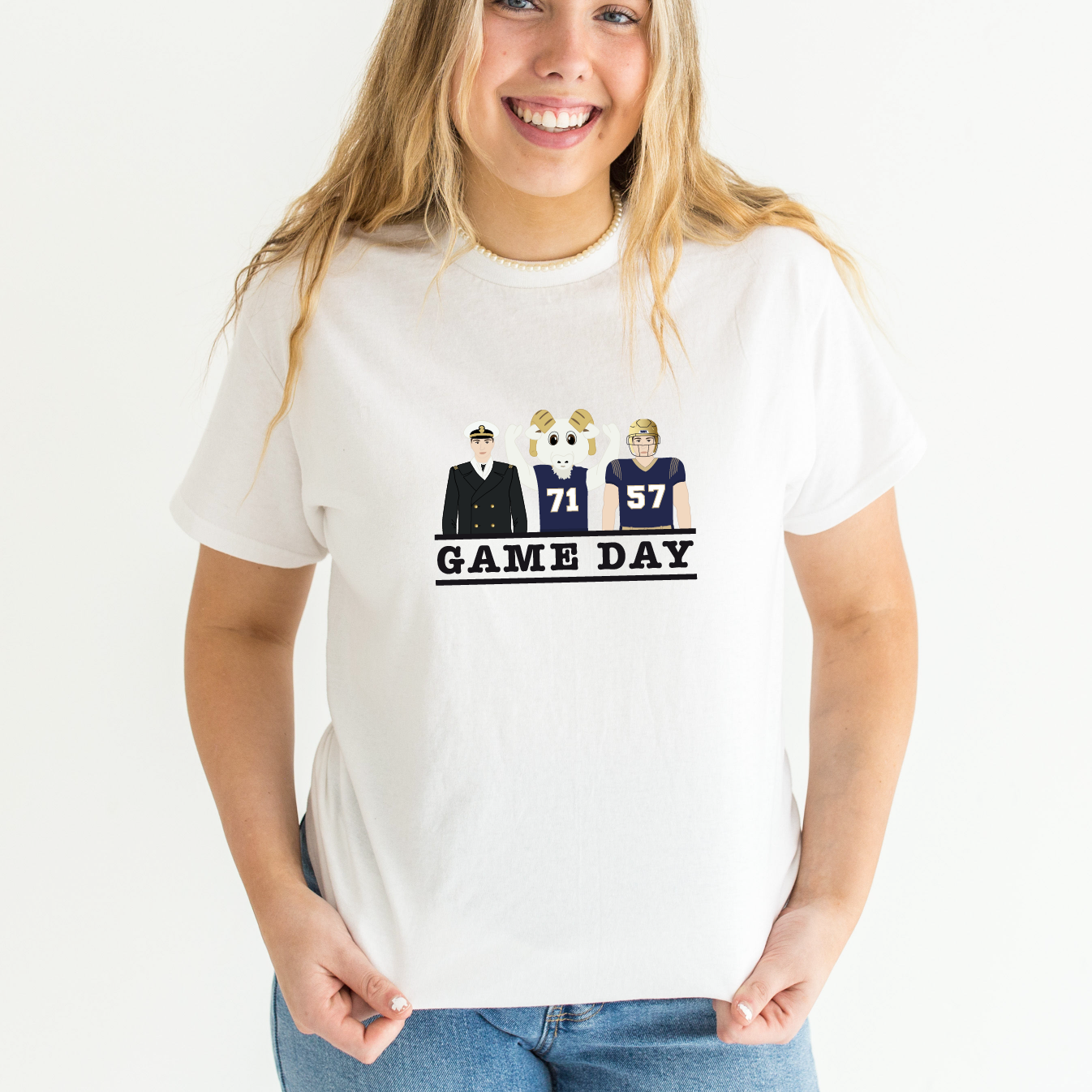 Navy Football Game Day Tshirt