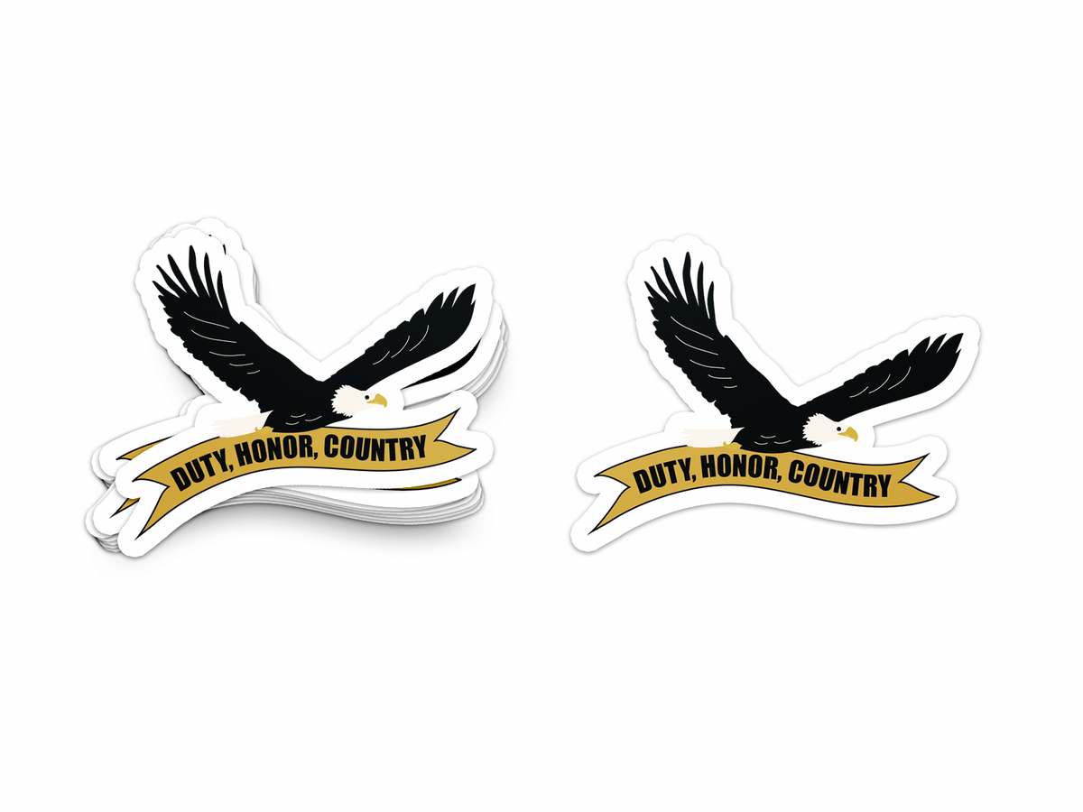 Duty, Honor, Country Eagle Sticker