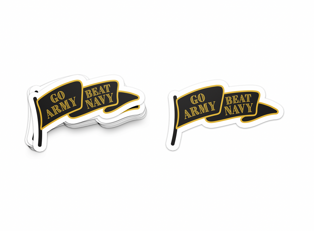 Go Army Beat Navy Flag Sticker