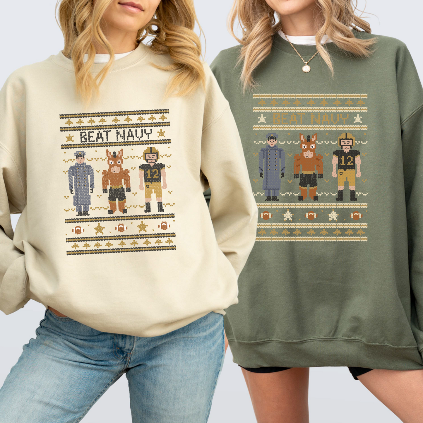 Beat Navy Fair Isle Sweatshirt