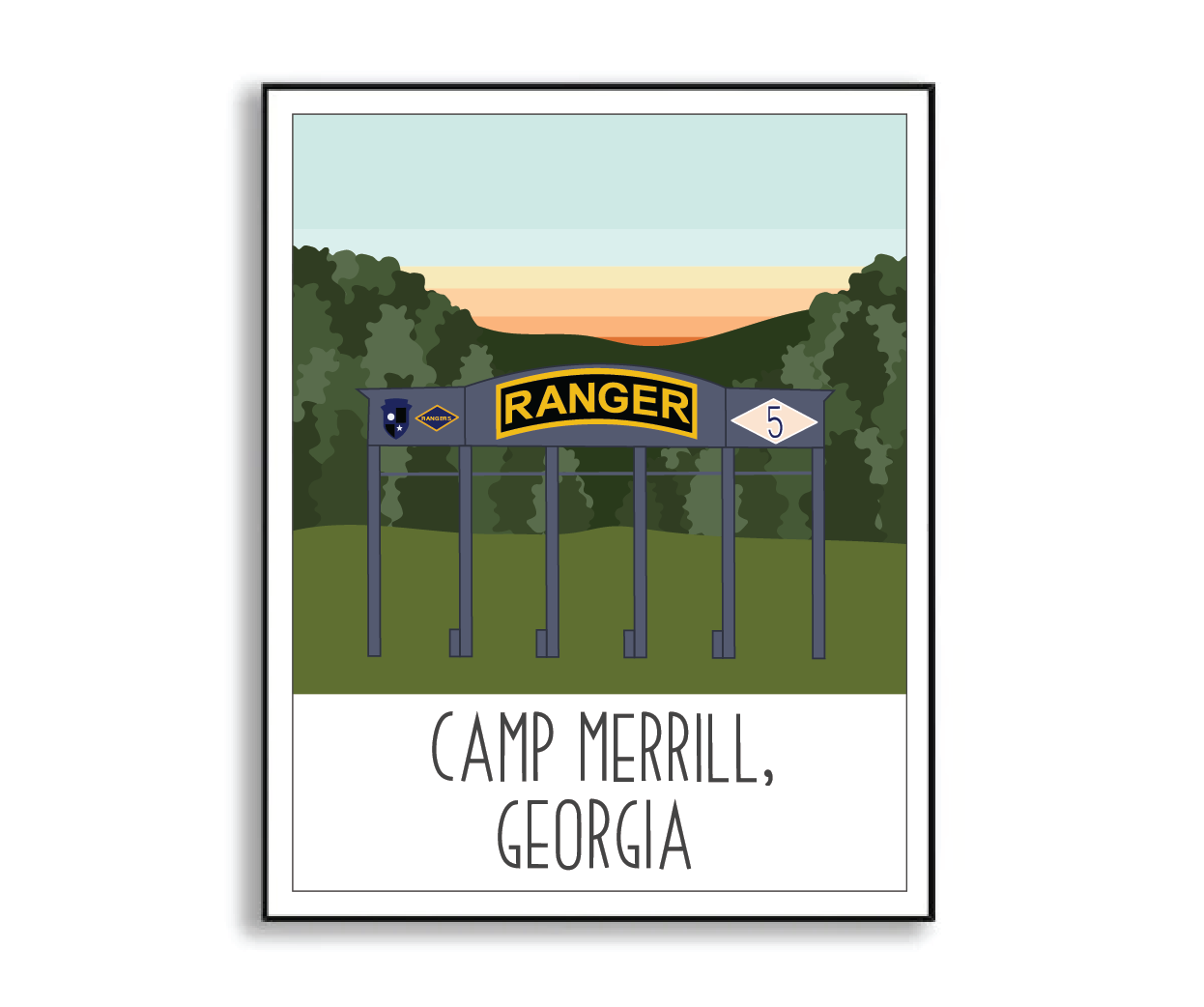 Camp Merrill Print