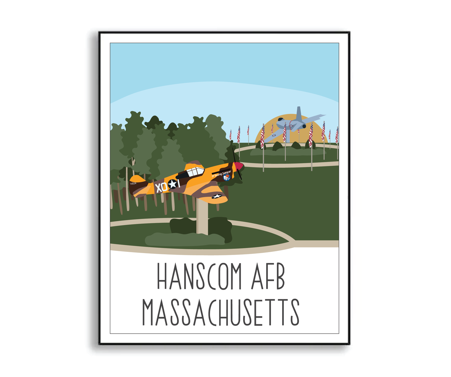 Hanscom Air Force Base Print