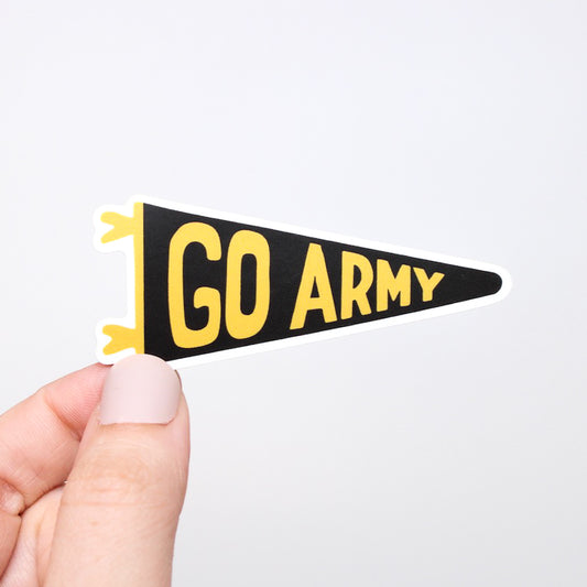 Go Army Pennant Sticker