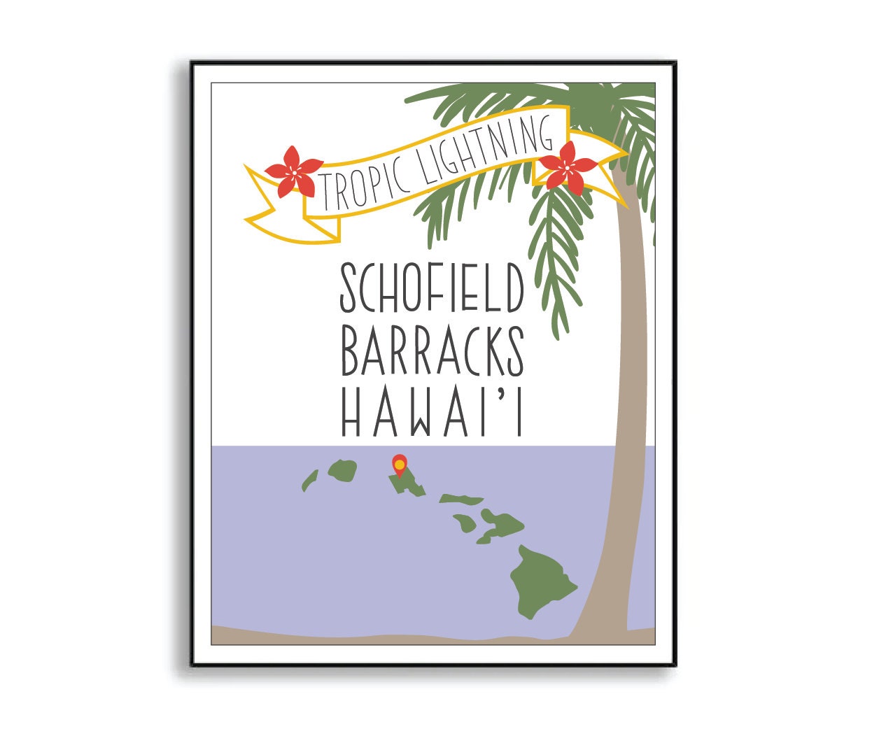 schofield barracks print