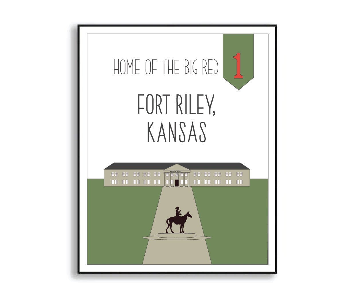 fort riley print