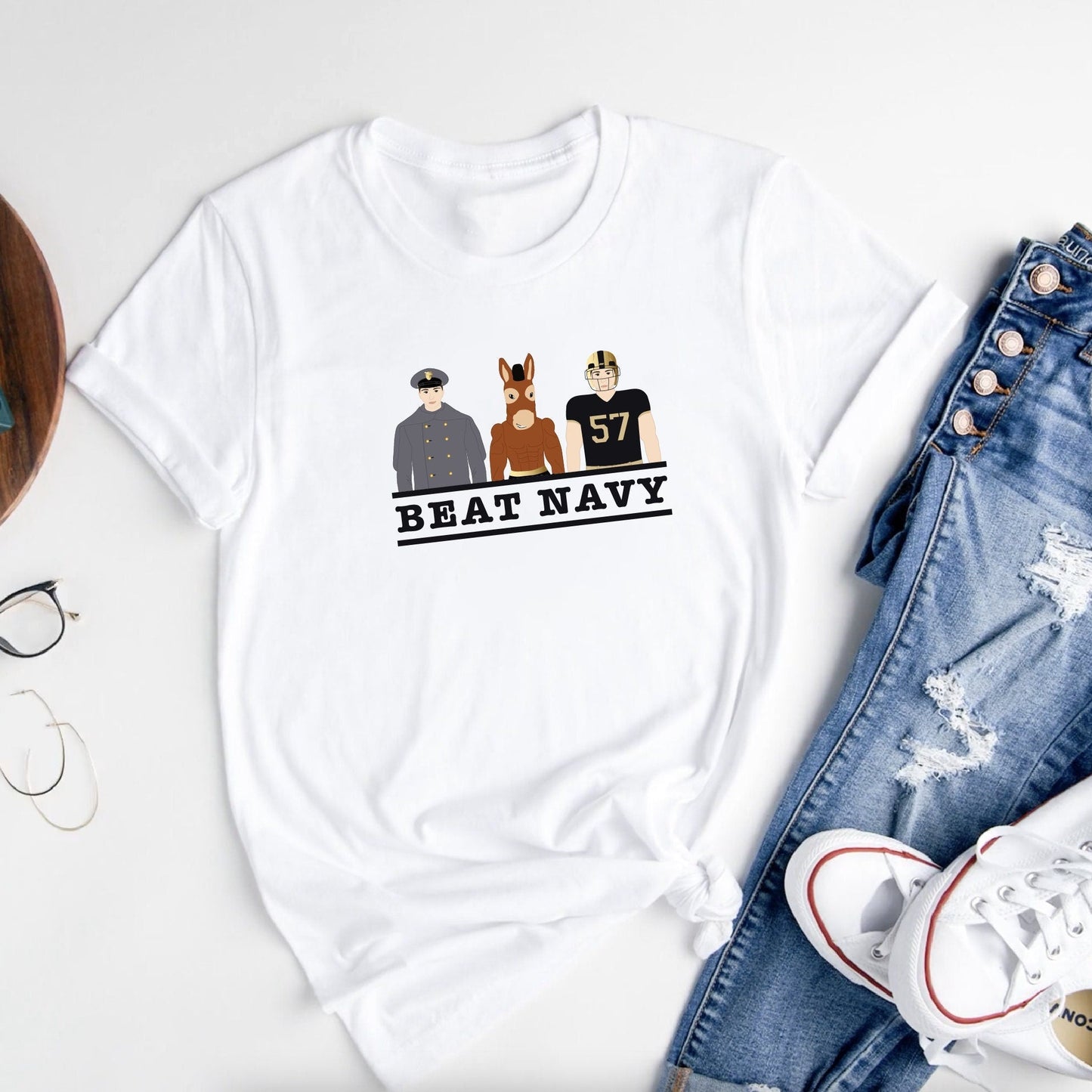 beat navy army football tshirt