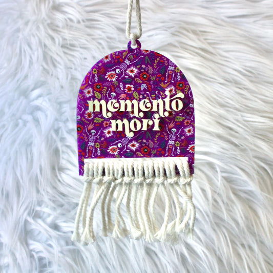 Memento Mori Rearview Mirror Charm