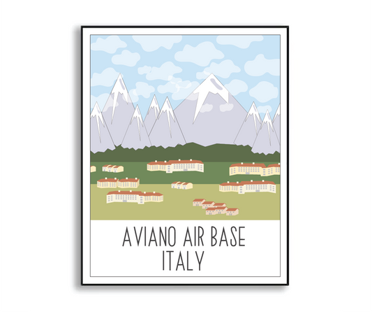 Aviano Air Base Print