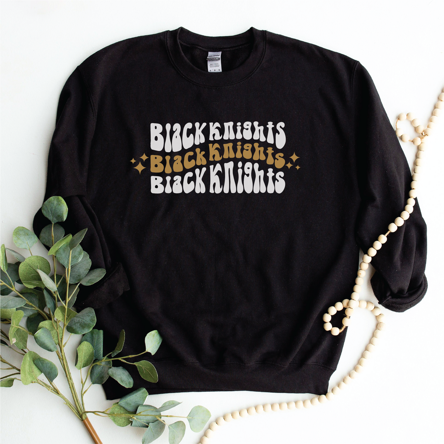 Black Knights Retro Crew Neck Sweatshirt