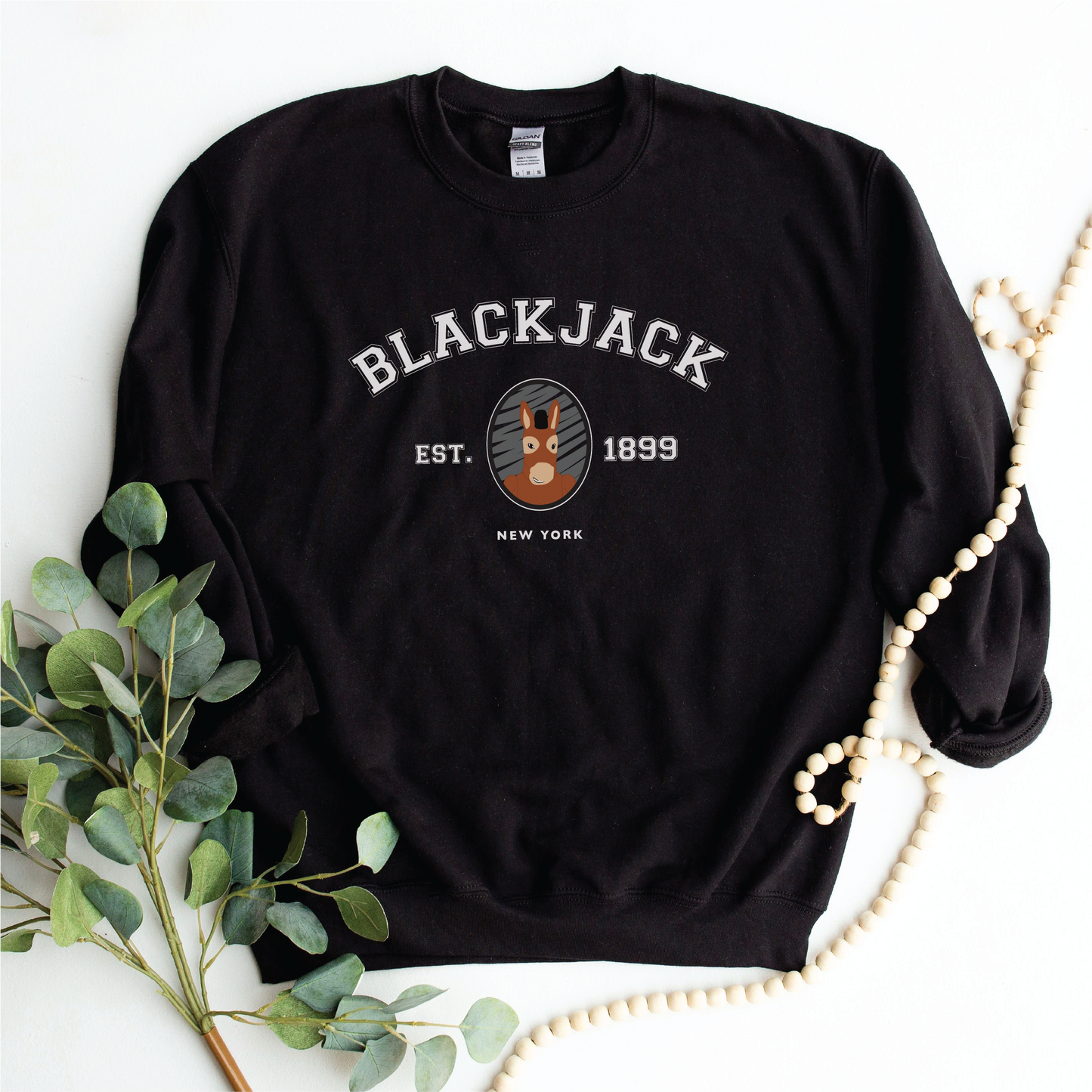 Blackjack the Mule Varsity Crew Neck Sweatshirt