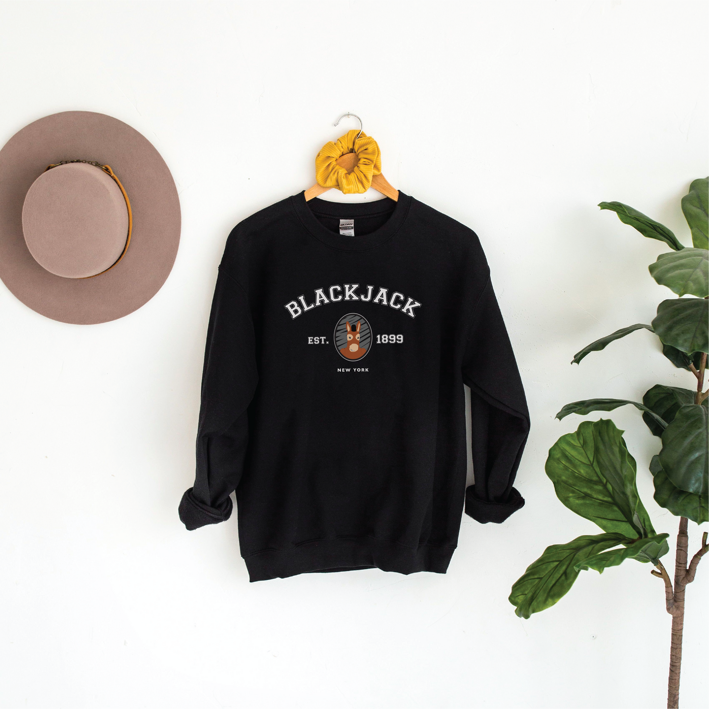 Blackjack the Mule Varsity Crew Neck Sweatshirt