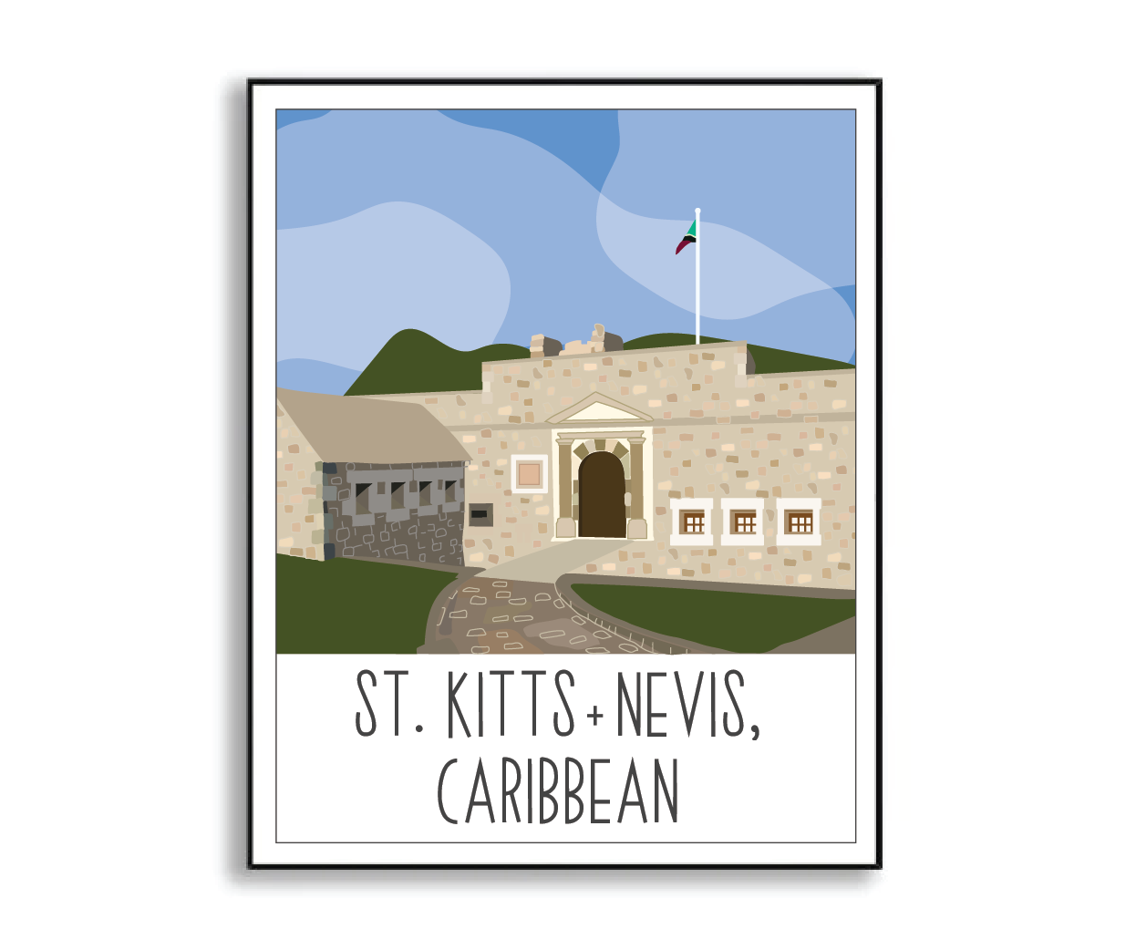 St. Kitts + Nevis Print