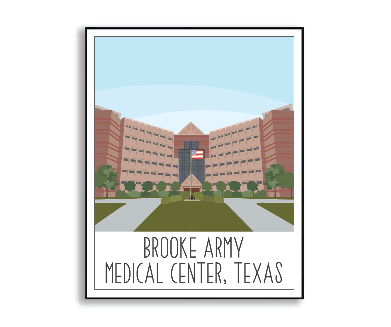 Brooke Army Medical Center Print