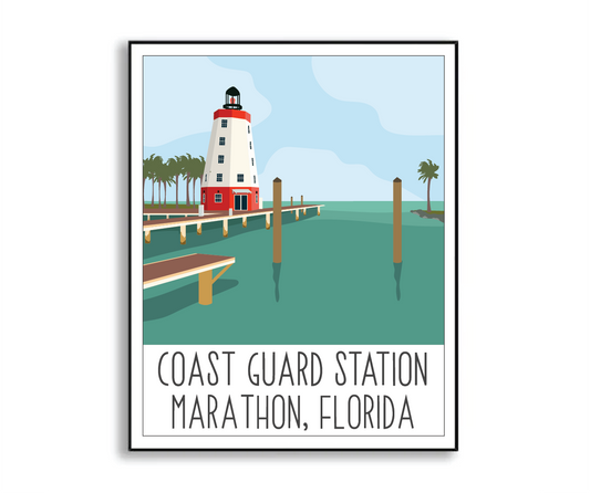 Coast Guard Station Marathon Print