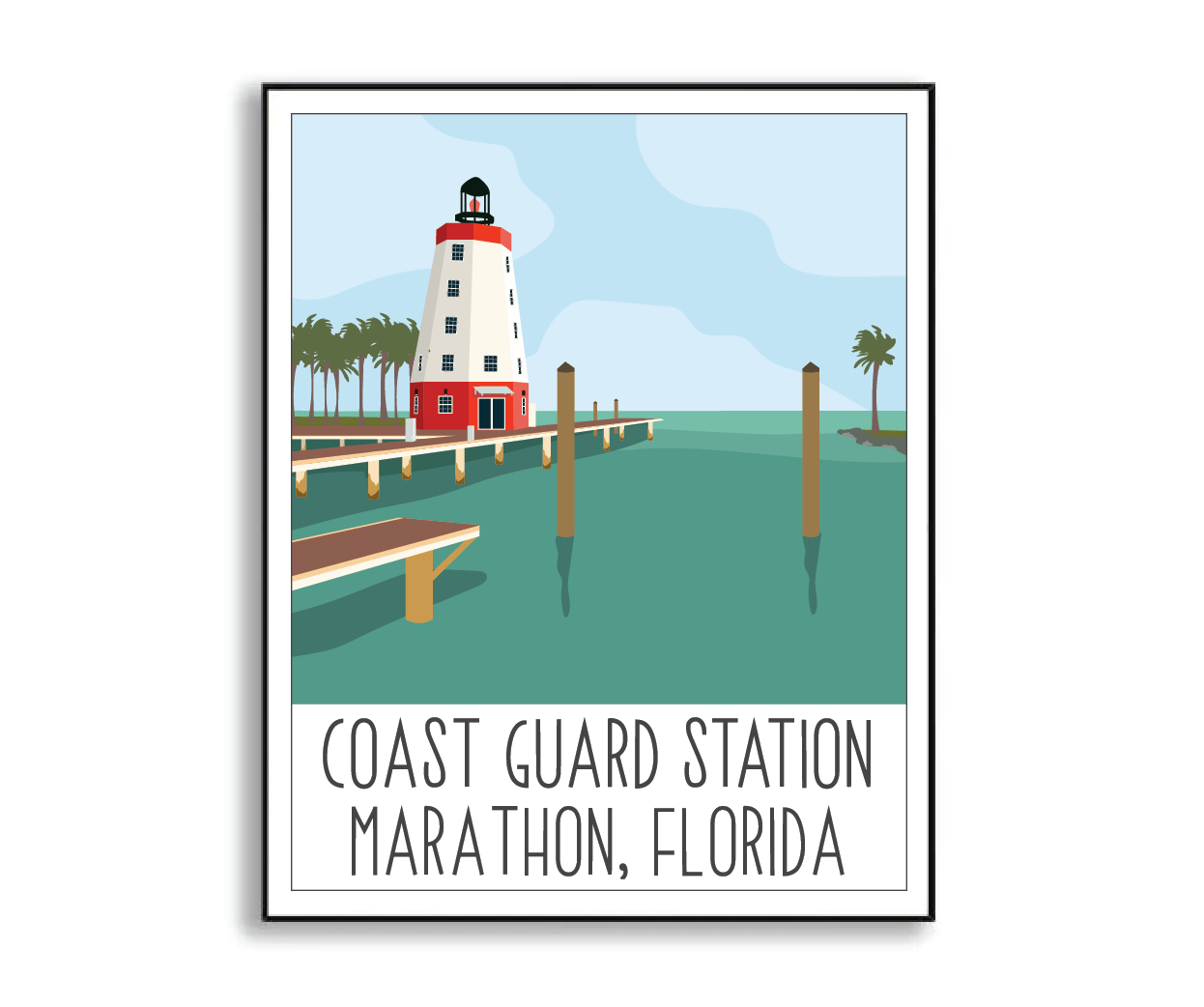 Coast Guard Station Marathon Print