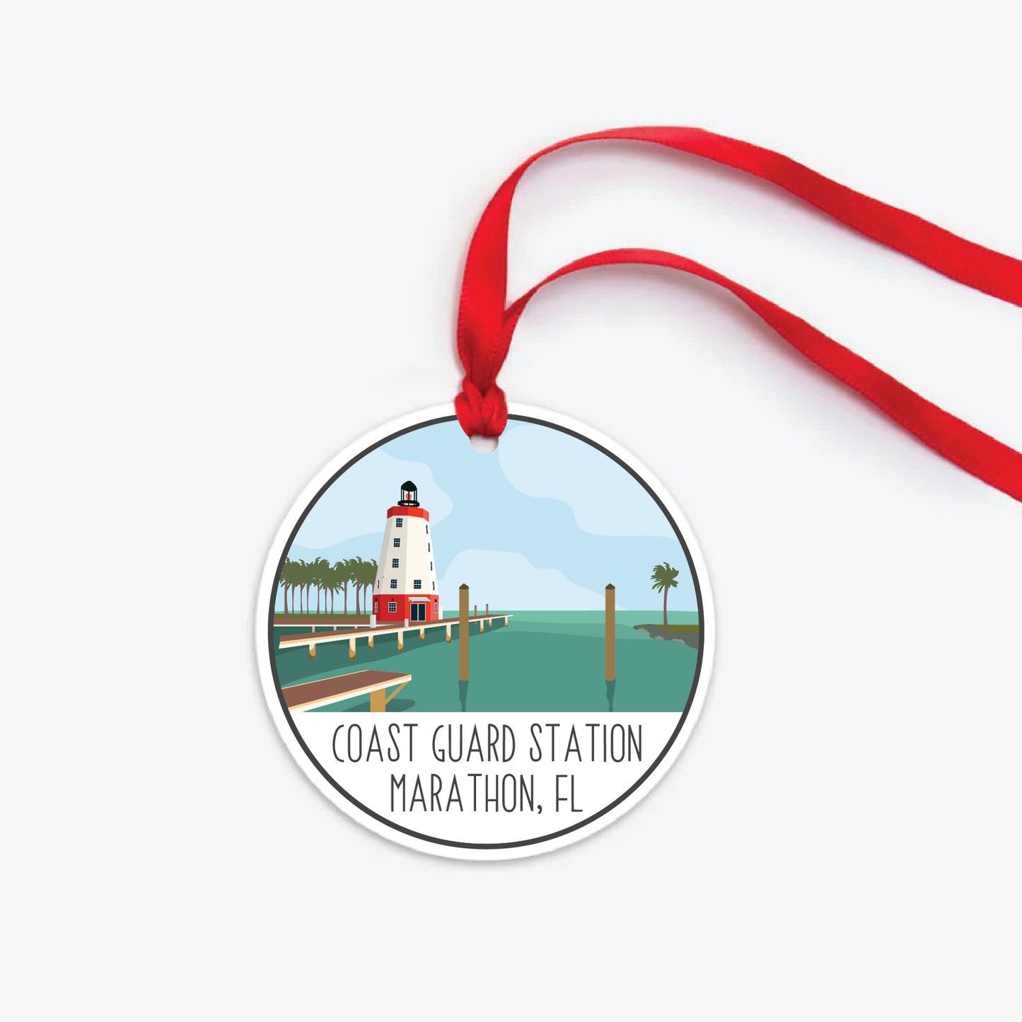 Coast Guard Station Marathon Ornament