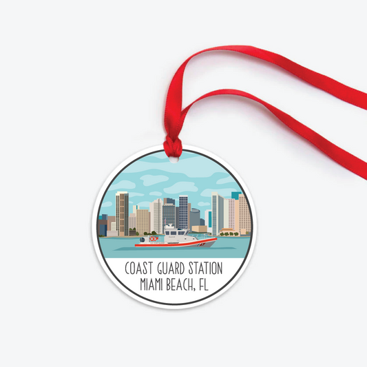 Coast Guard Station Miami Beach Ornament