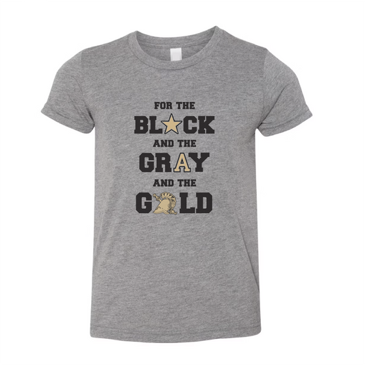 For the Black and the Gray and the Gold Tee