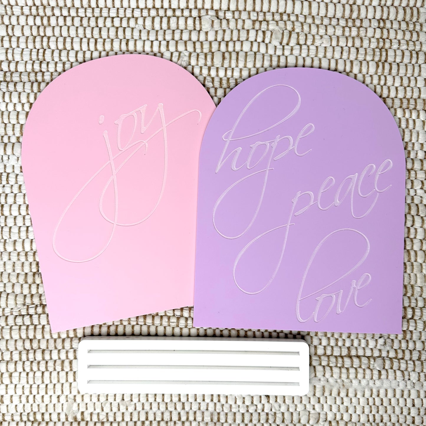 Hope, Peace, Joy, Love Weekly Advent Decor Set