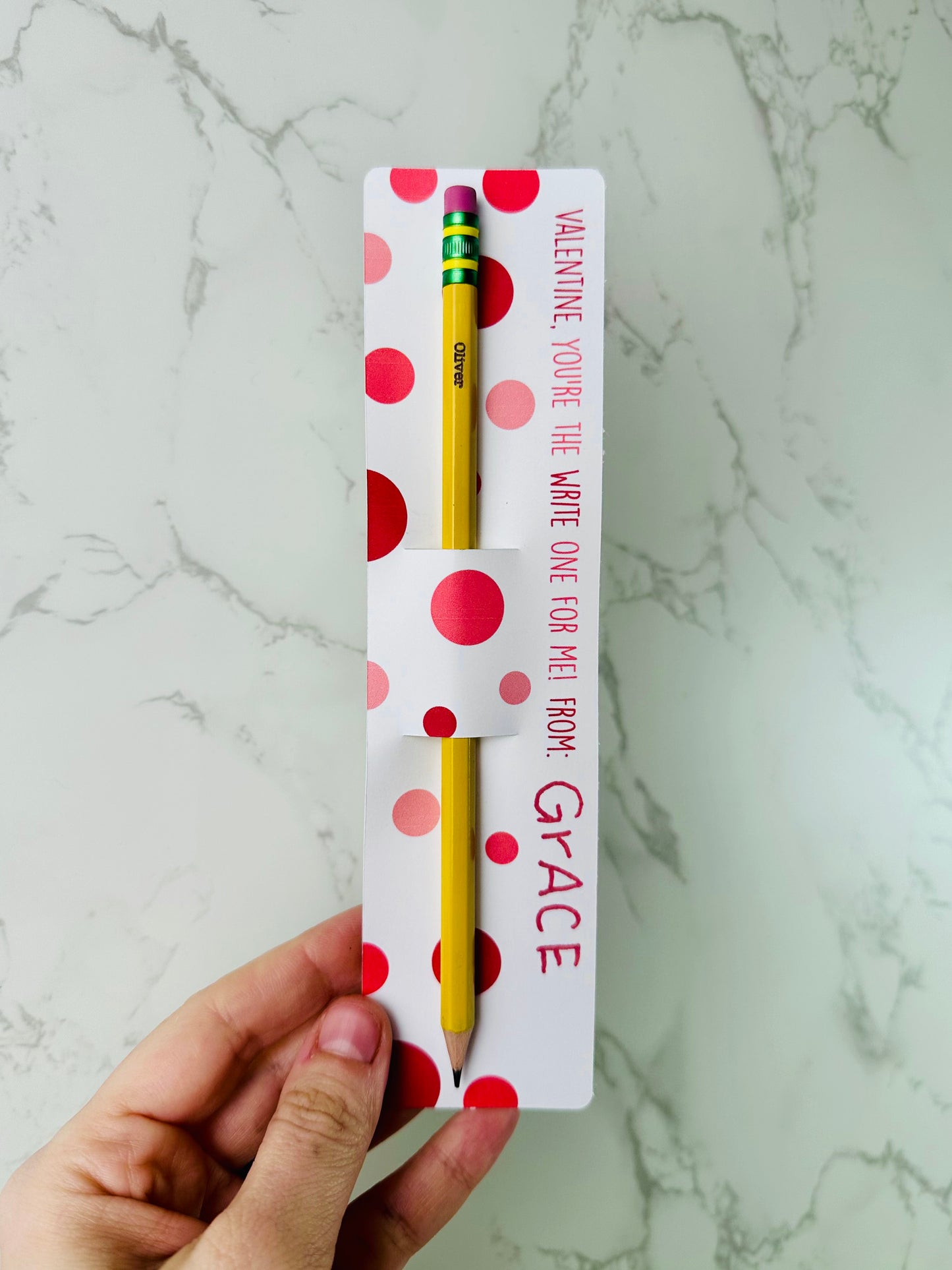 Custom Valentine's Day Pencils