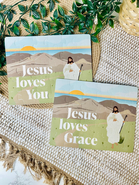 Jesus Loves You Christian Puzzle