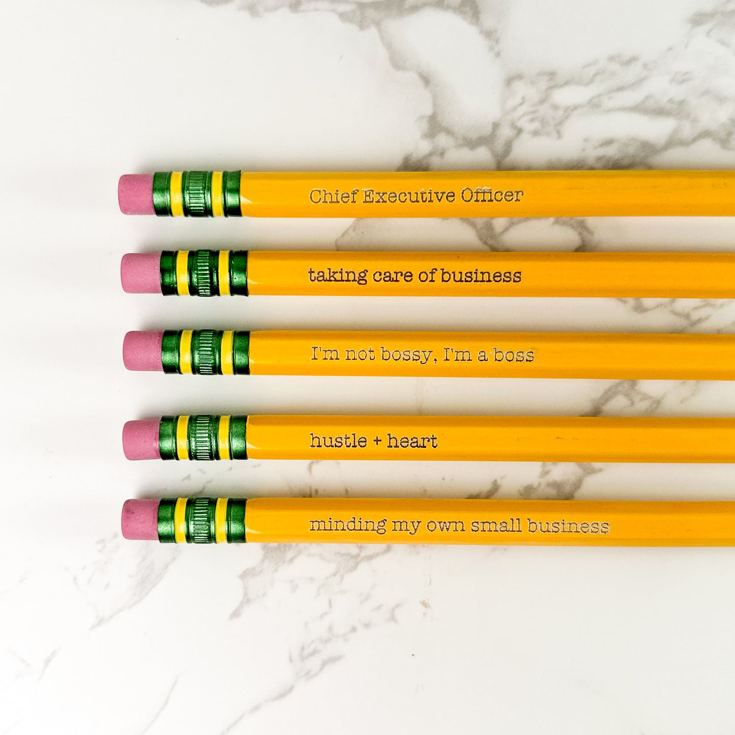 Small Business CEO Engraved Pencils
