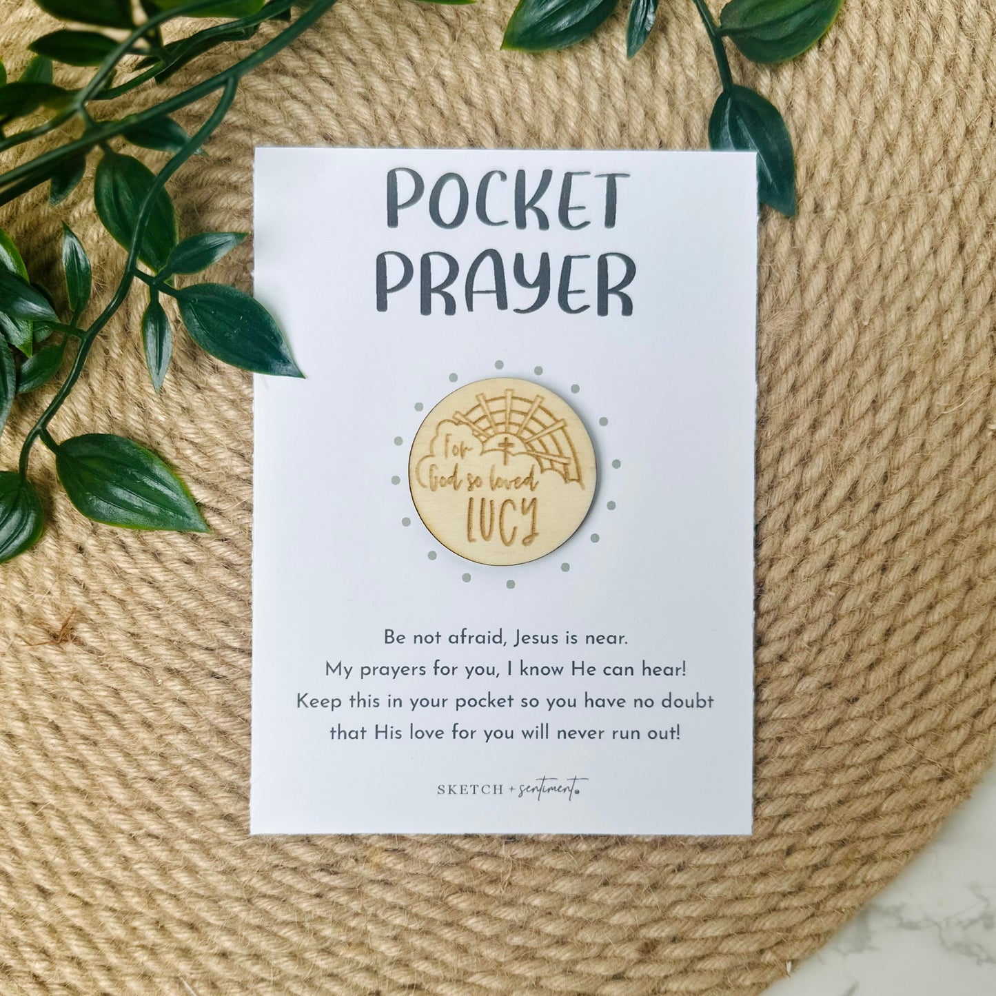 Custom John 3:16 Pocket Prayer