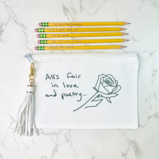 All's Fair in Love and Poetry Pencil Case
