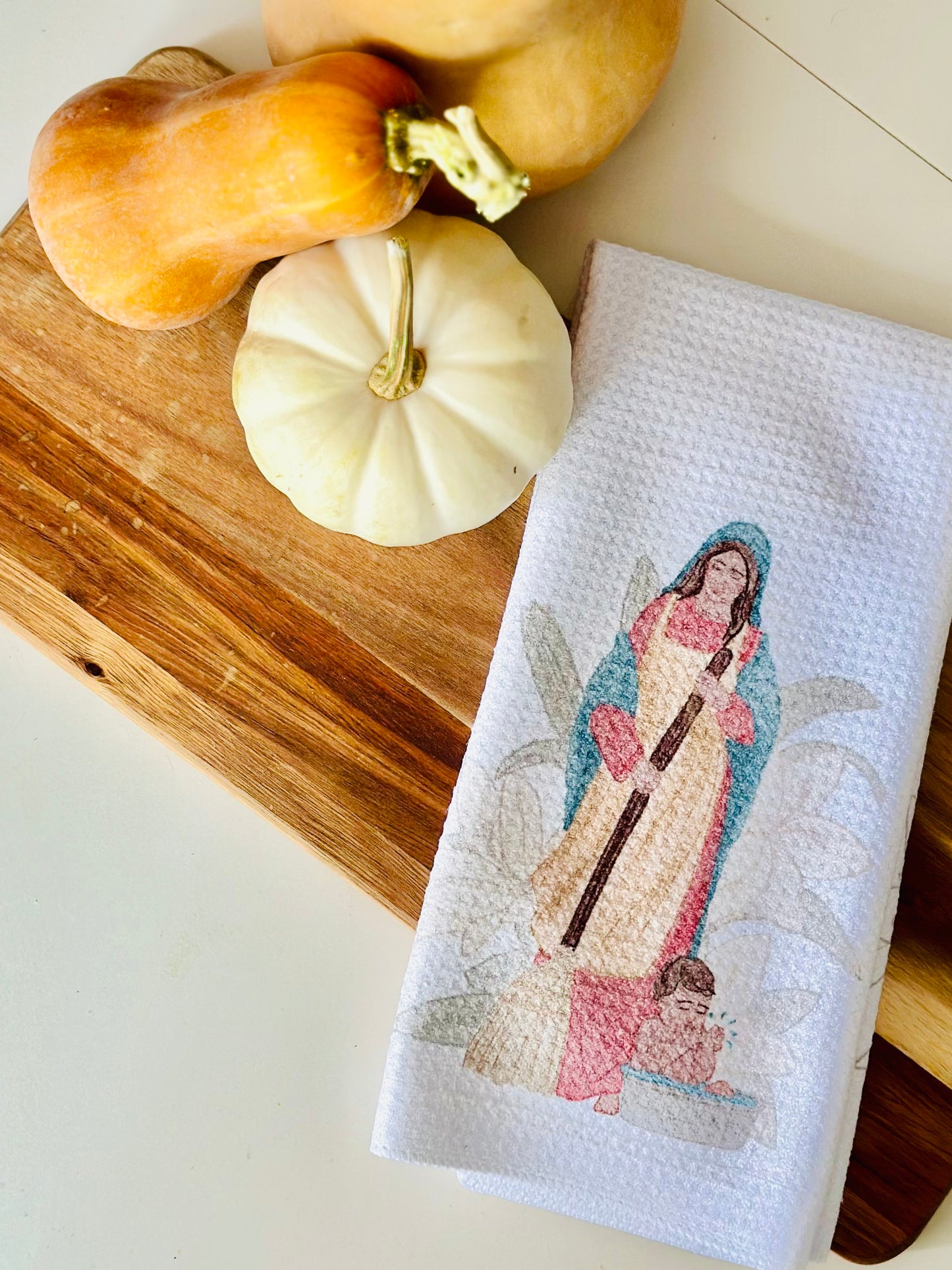 Kitchen Madonna Tea Towel