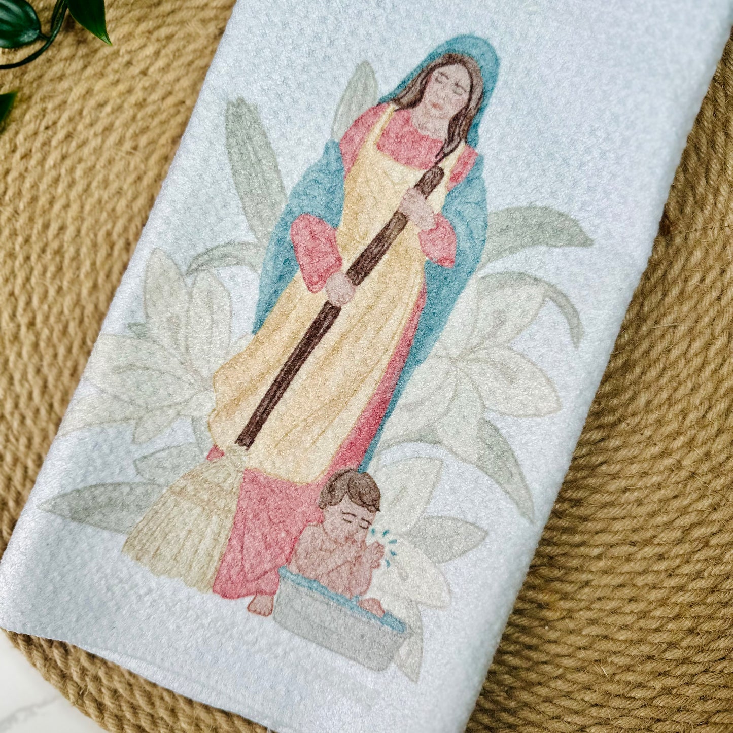 Kitchen Madonna Tea Towel