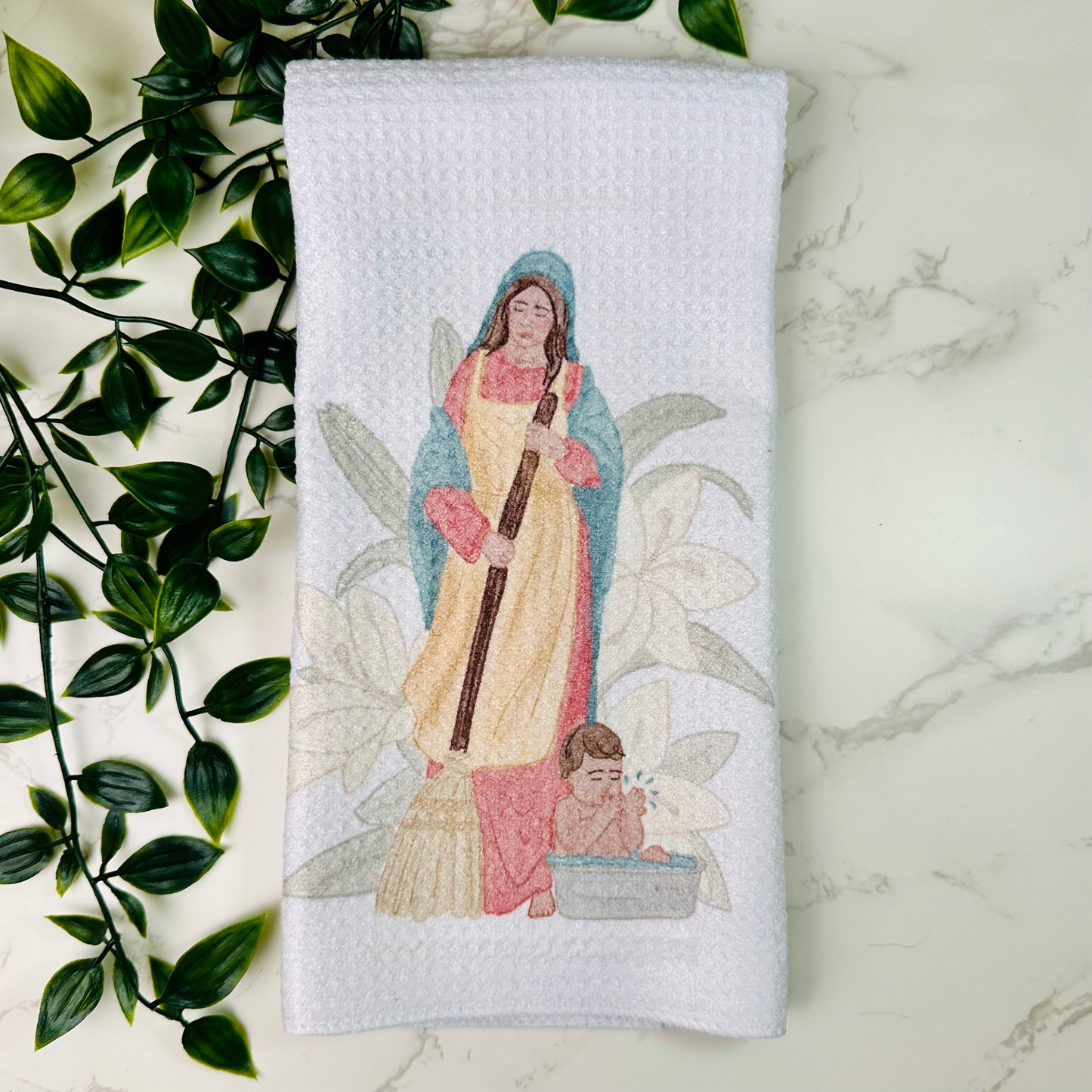 Kitchen Madonna Tea Towel