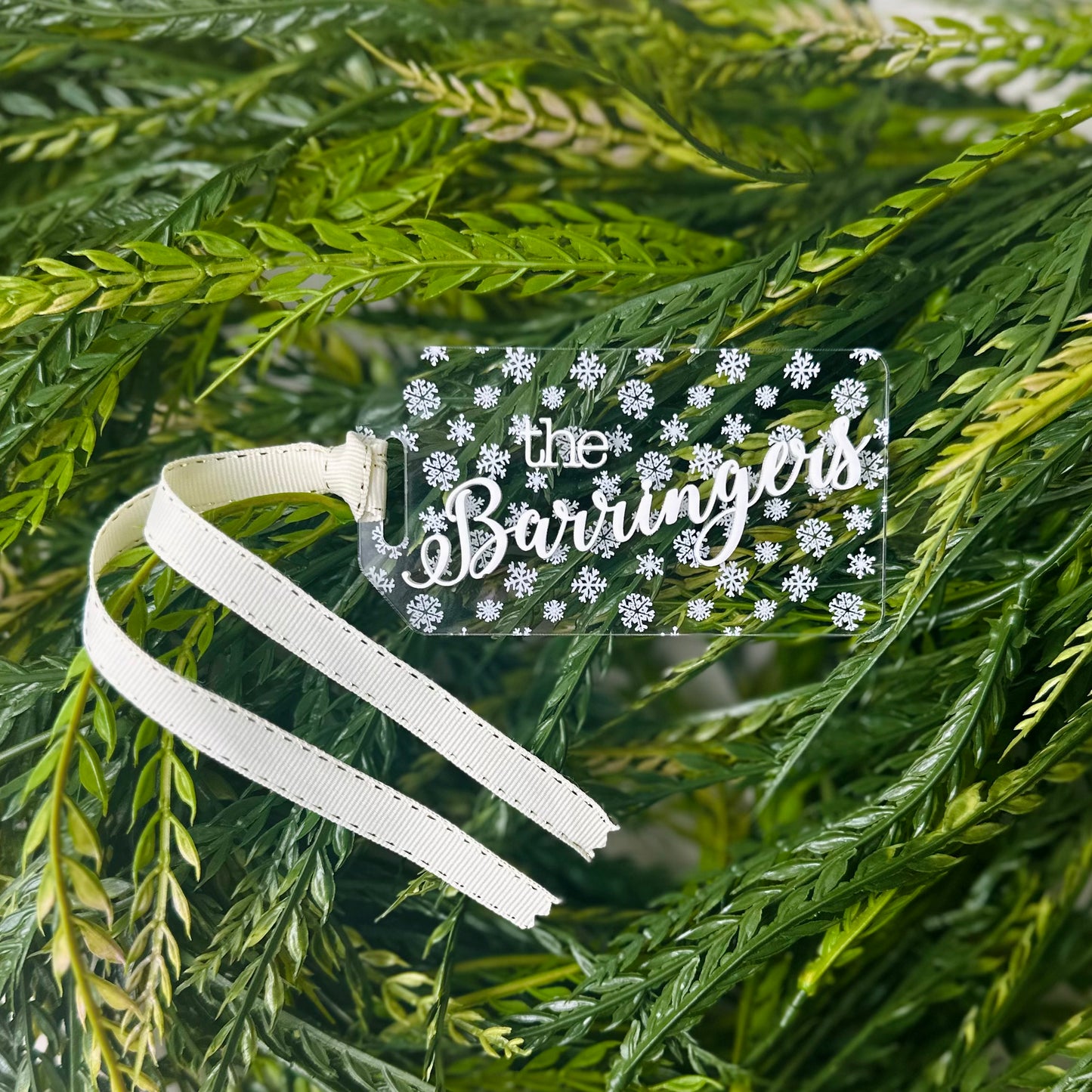 Custom Snowflake Gift Tag