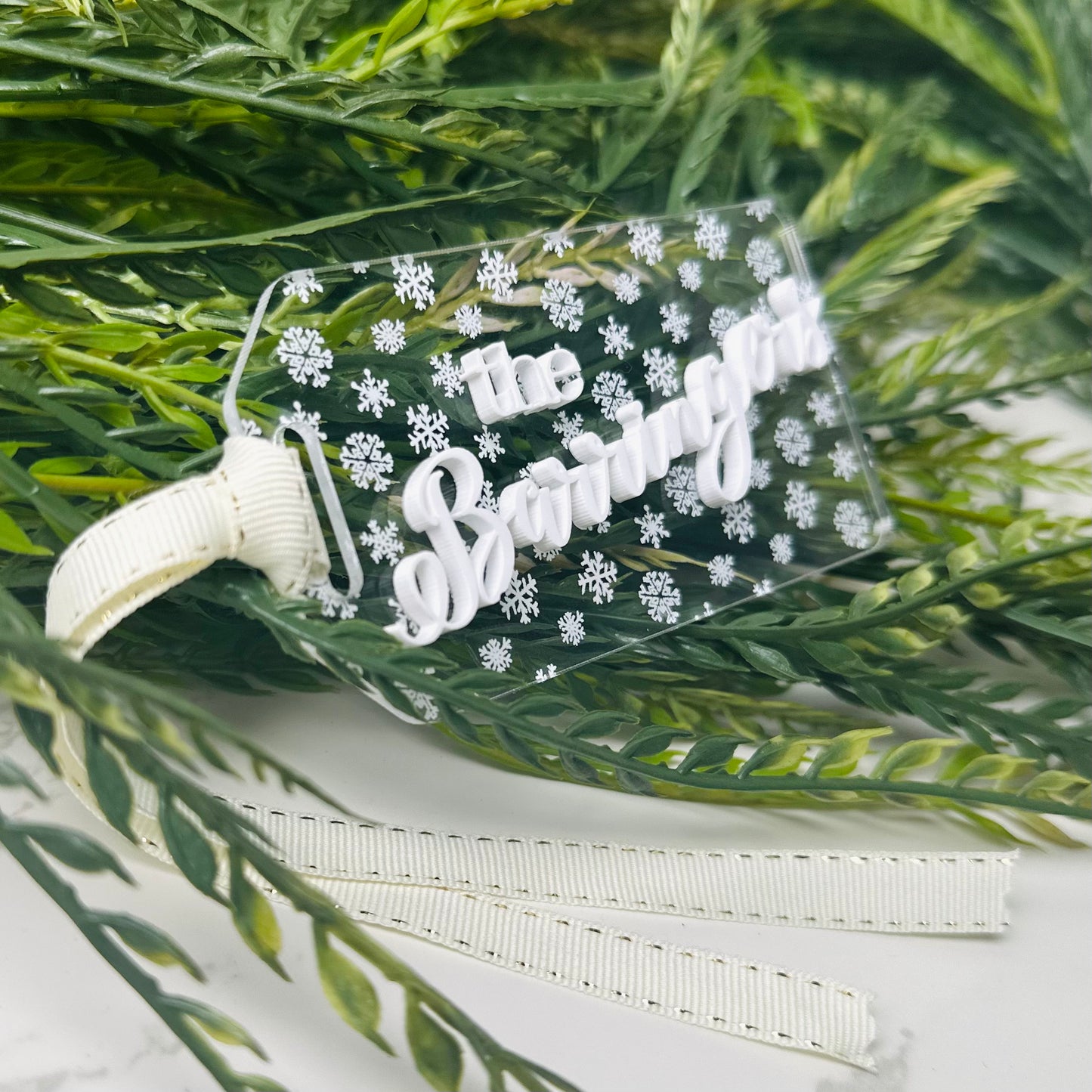 Custom Snowflake Gift Tag