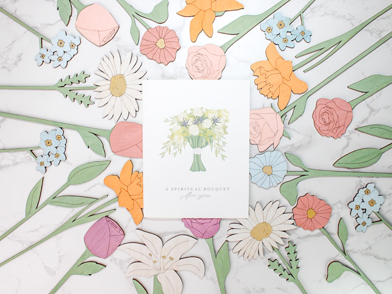 Spiritual Bouquet Greeting Card