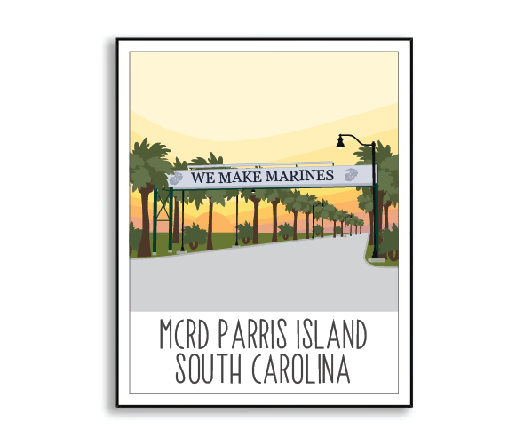 MCRD Parris Island Print