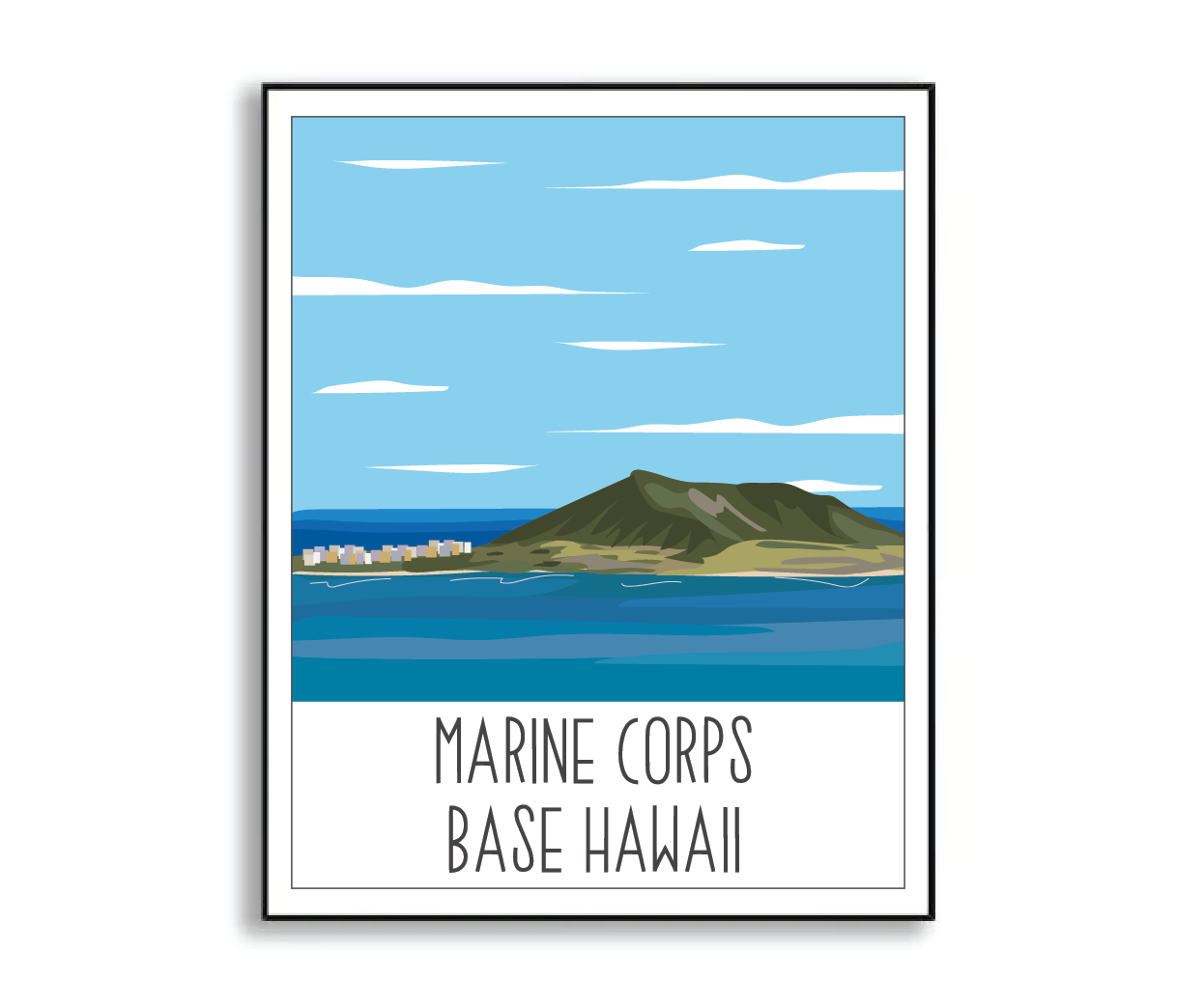Marine Corps Base Hawaii Print