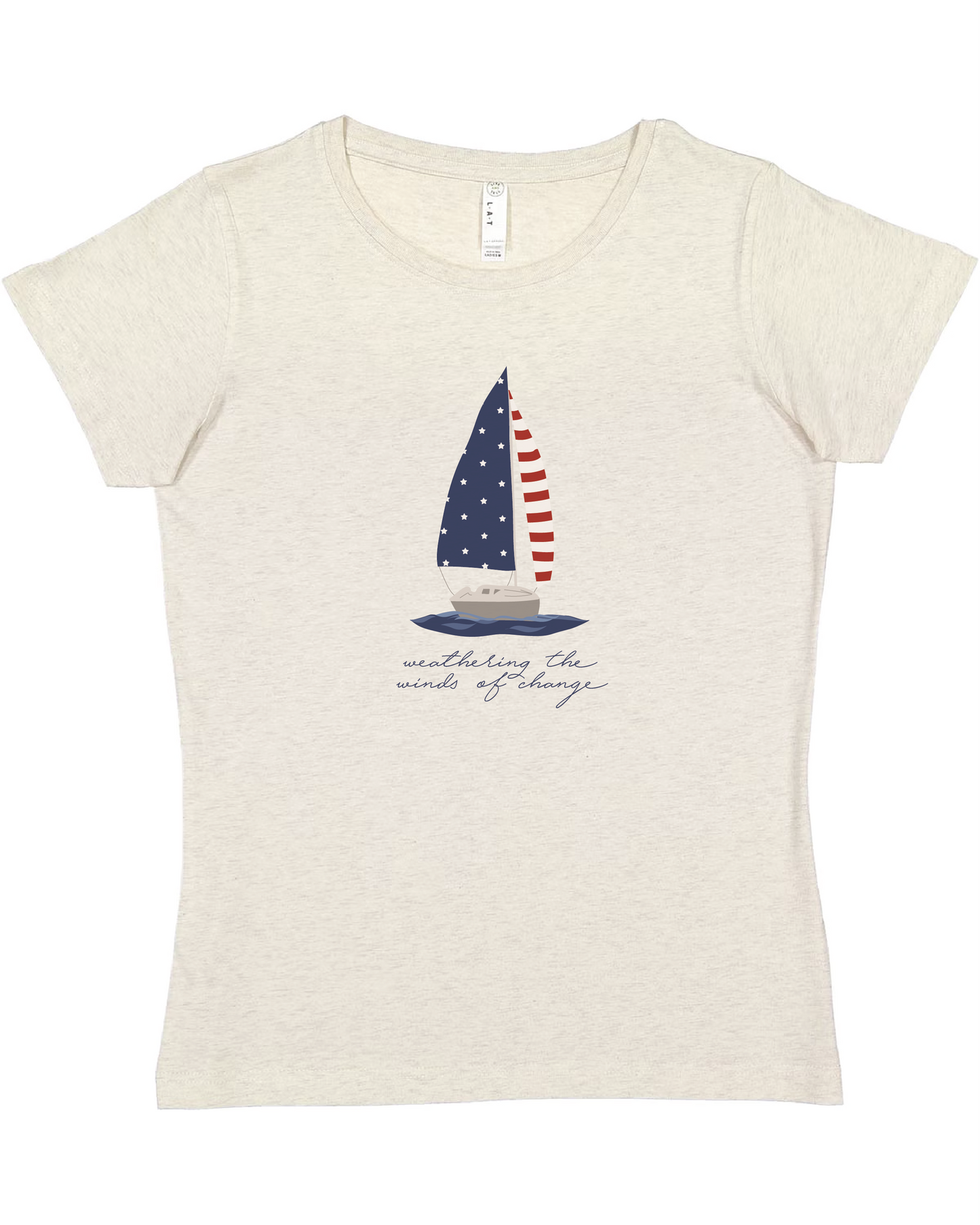 Weathering the Winds of Change Sailboat Tee