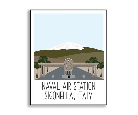 Naval Air Station Sigonella Print