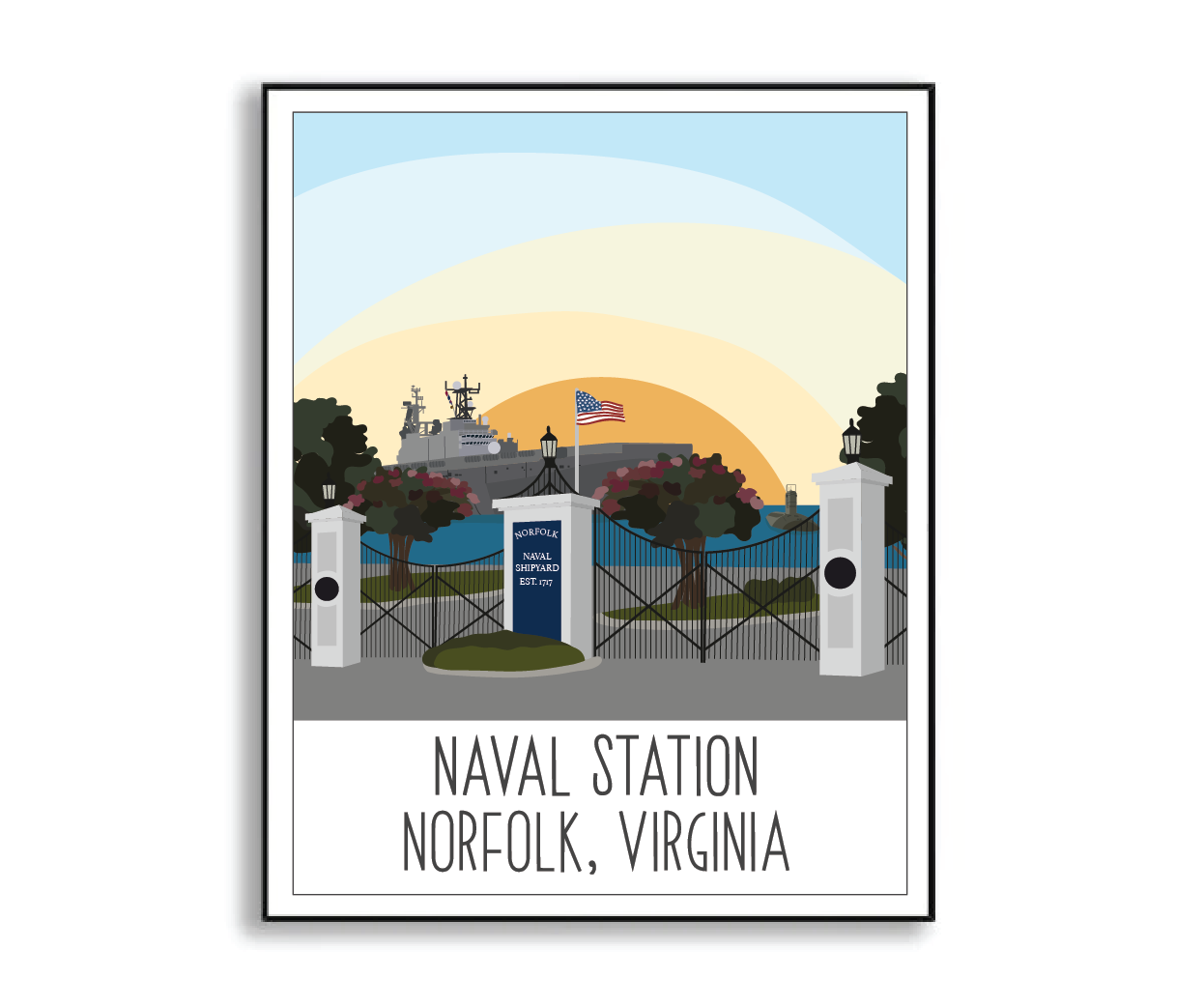 Naval Station Norfolk Print