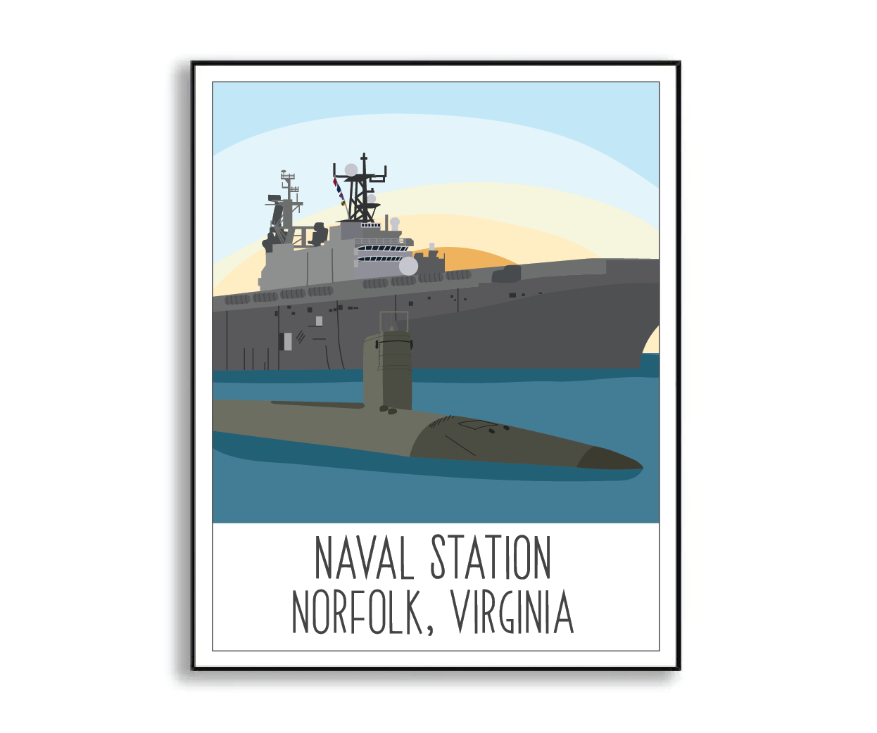 Naval Station Norfolk Print