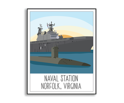 Naval Station Norfolk Print