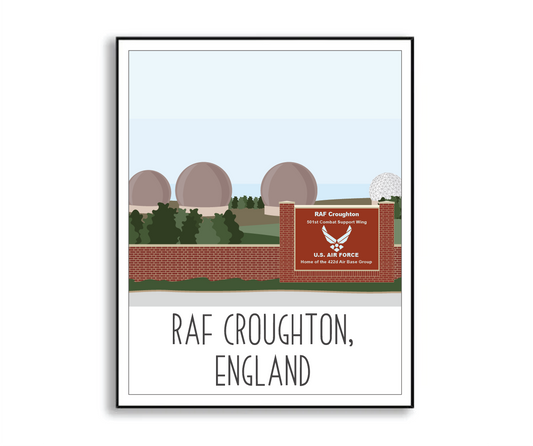 RAF Croughton Print