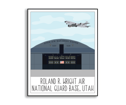 Roland R Wright Air National Guard Base Print
