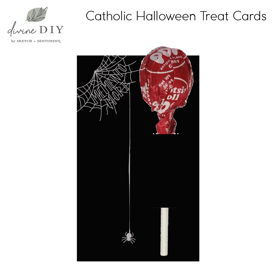 Memento Mori Printable Catholic Halloween Treat Cards
